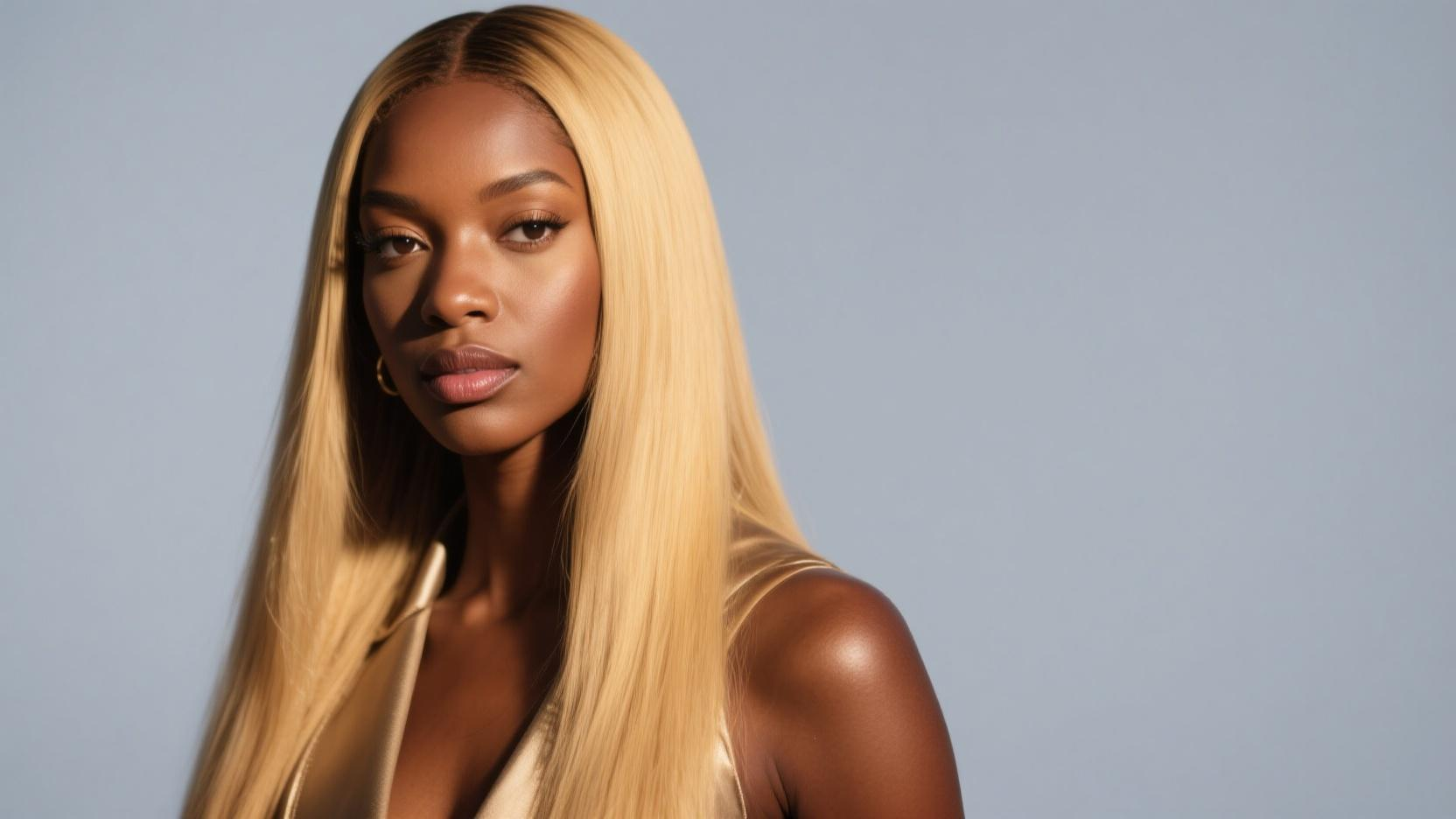 18 Inch Blonde Straight Hair