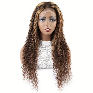 300% Density Piano Water Curly Hair